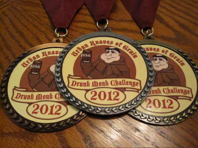 The 2011 Drunk Monk Challenge Competition Medals